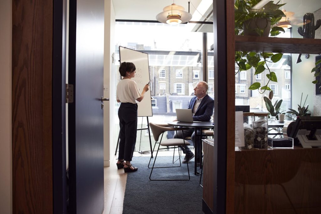 Consultancy Woman Giving A Presentation